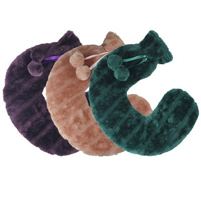 U-formad varmvattenpåse Plyschöverdrag