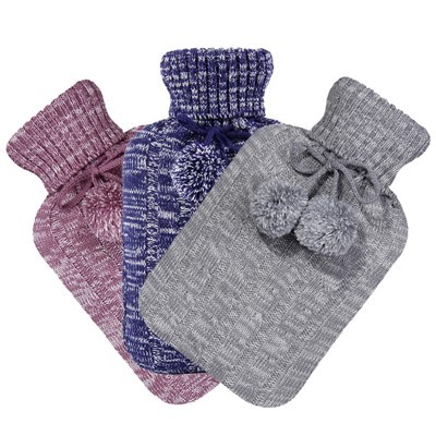 Muscle Relief Hot Water Bag Med Stickat Fodral