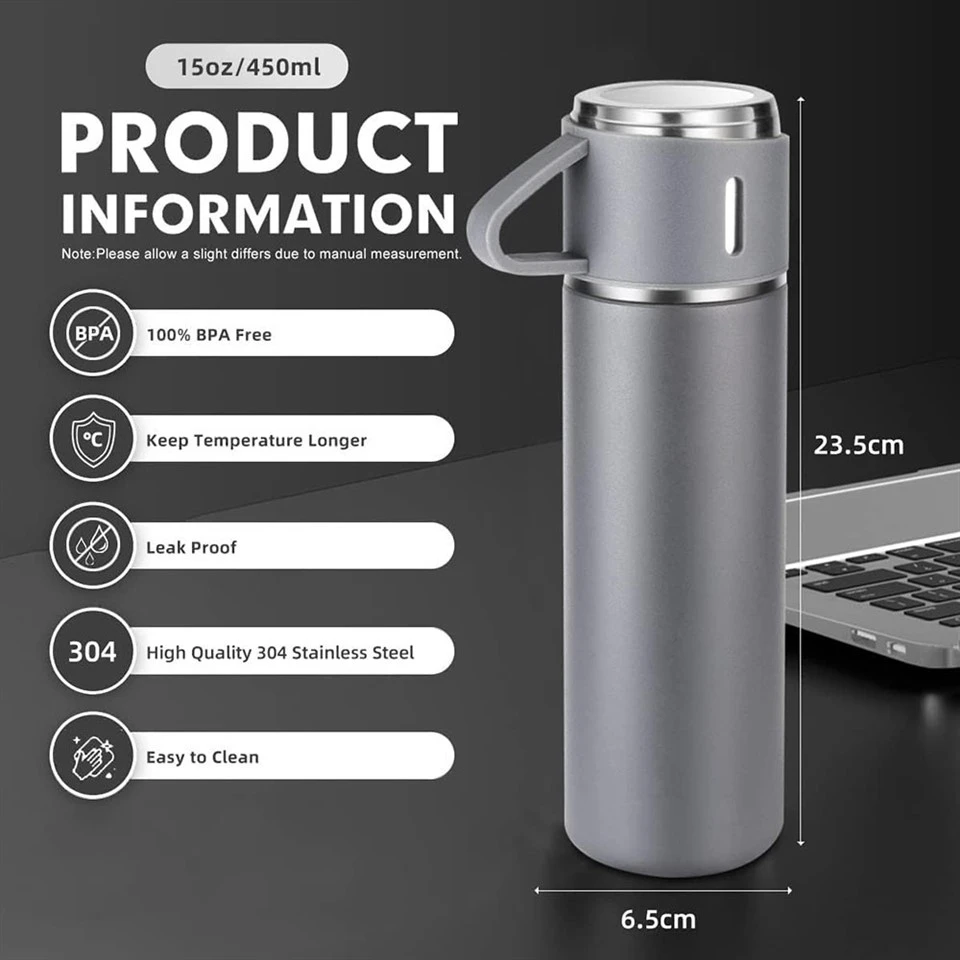 500ml Stainless Steel Double-Wall Thermal Mug Gift Set factory