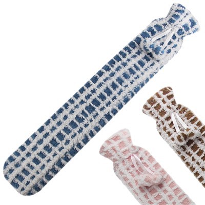 Vattenfyllande gummi Lång varmvattenpåse pälsskydd